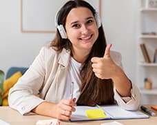 Student learning online